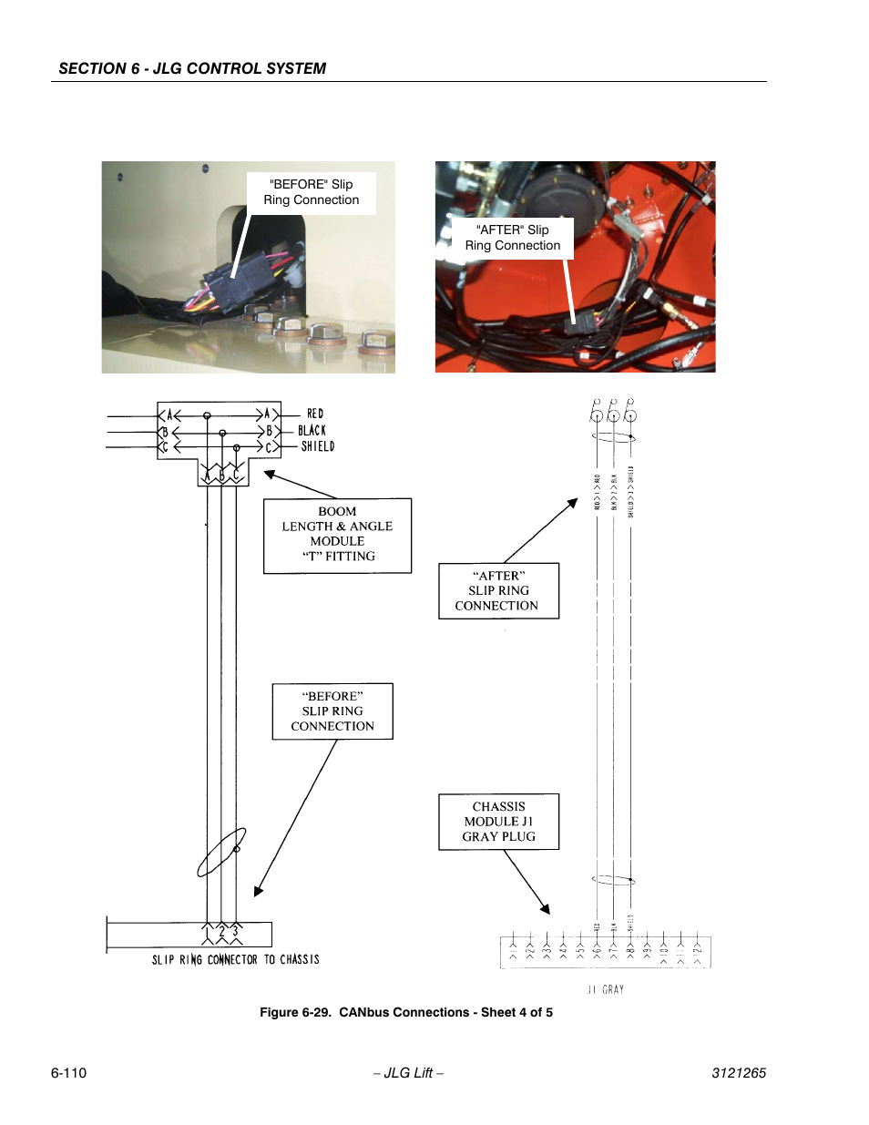 Canbus connections - sheet 4 of 5 -110, Igure 6-29 | JLG 1100SB Service Manual User Manual | Page 394 / 444