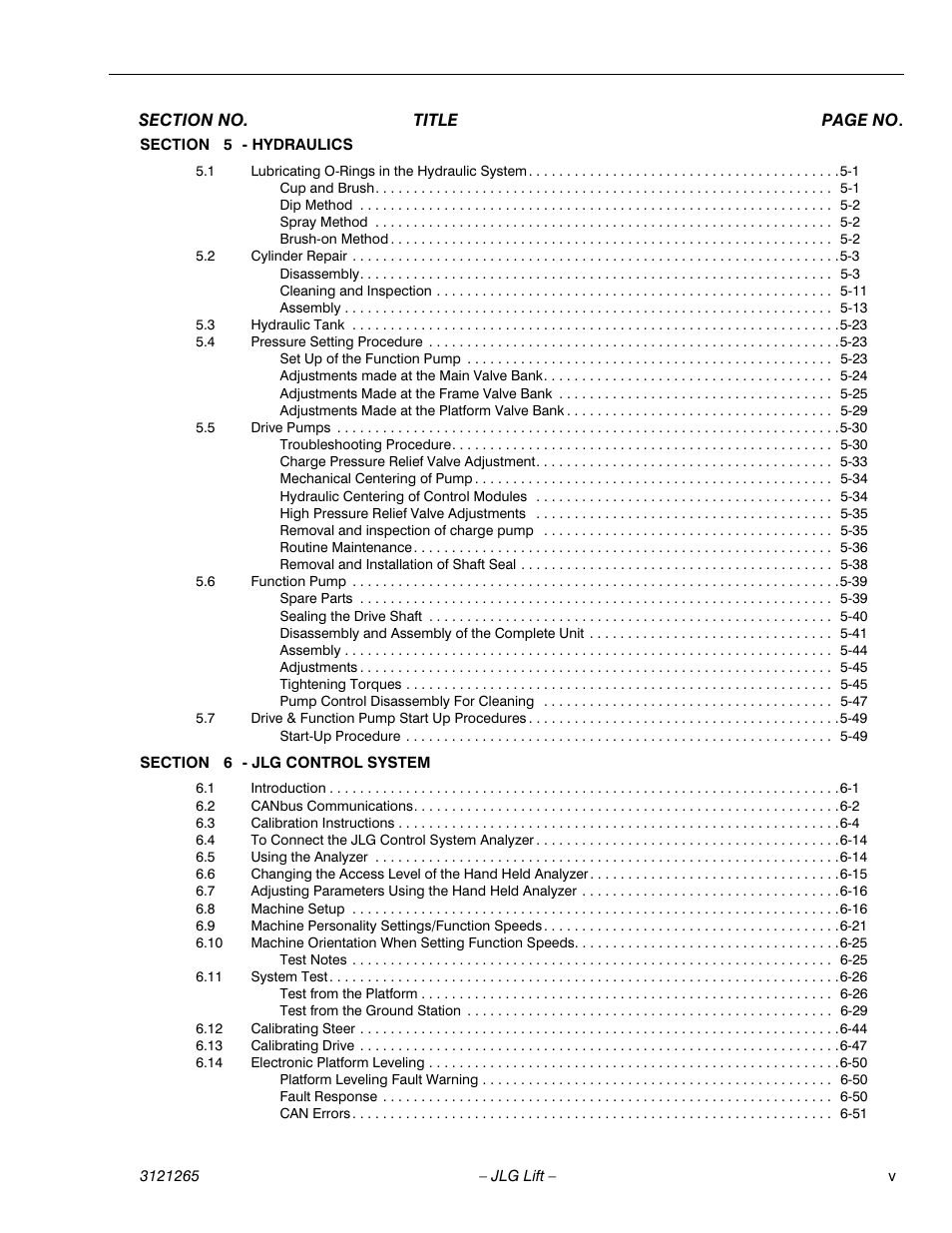 JLG 1100SB Service Manual User Manual | Page 9 / 444