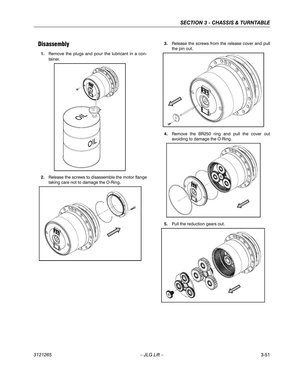 Disassembly, Disassembly -51 | JLG 1100SB Service Manual User Manual | Page 93 / 444