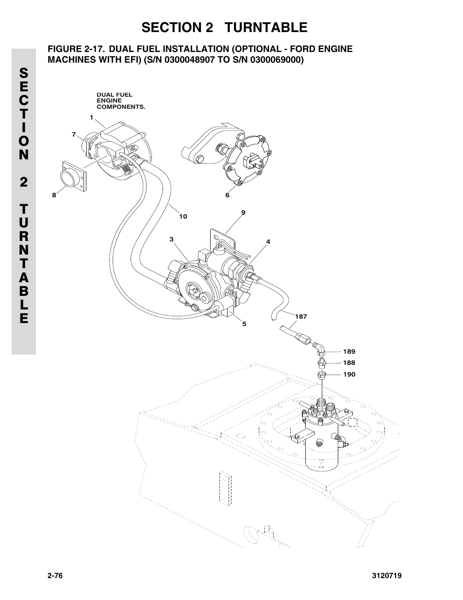 S/n 0300048907 to s/n 0300069000) -76 | JLG 600A_AJ Parts Manual User Manual | Page 114 / 396