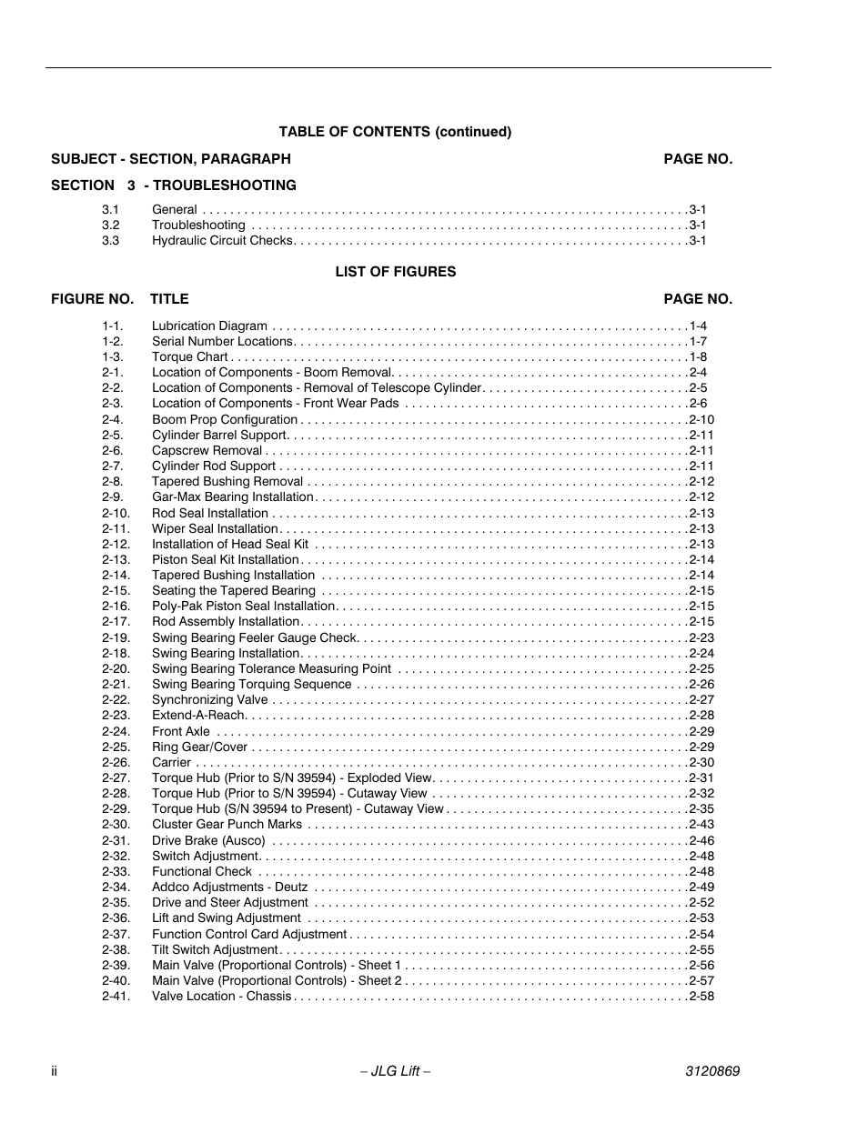JLG 450AJ Service Manual User Manual | Page 6 / 116