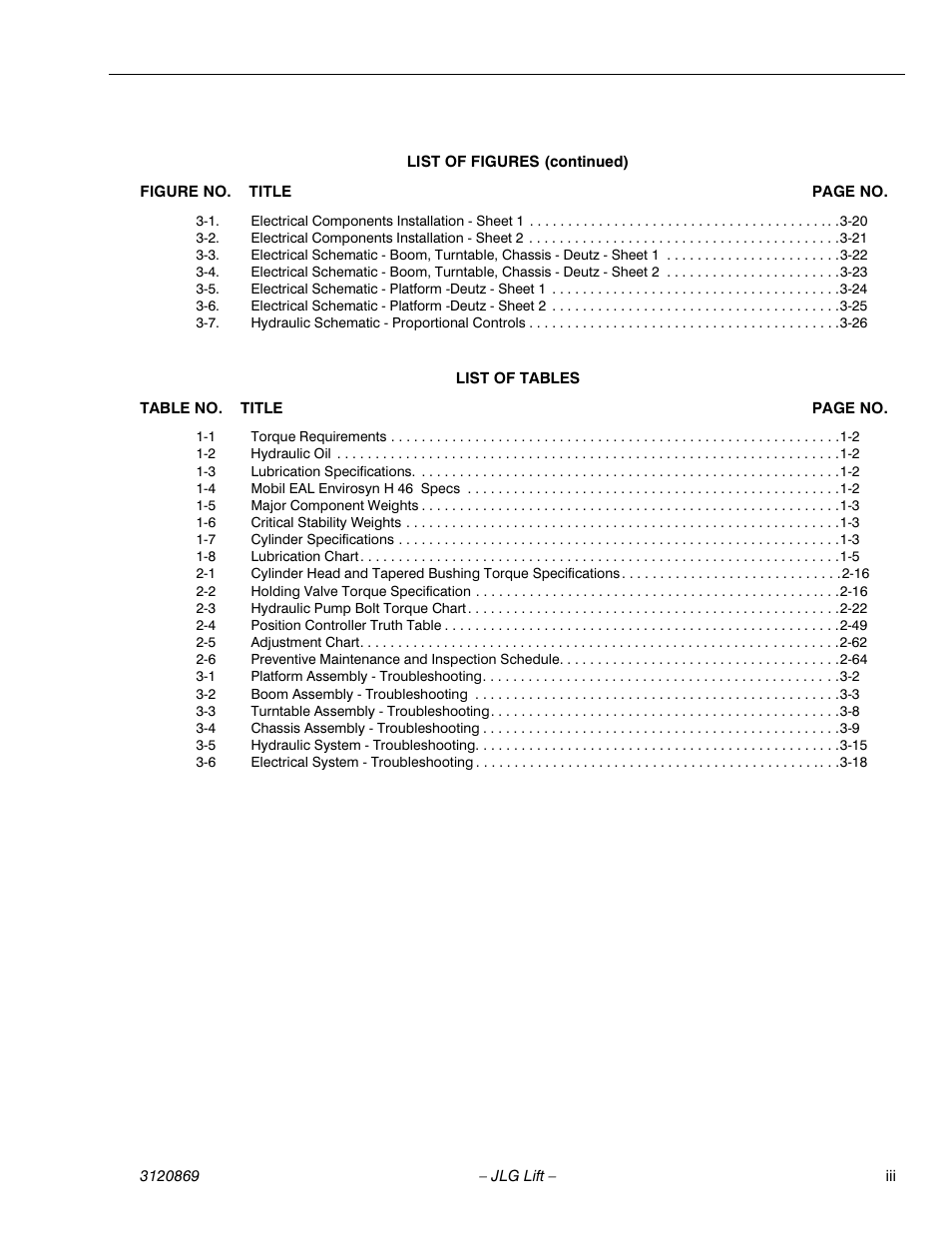 JLG 450AJ Service Manual User Manual | Page 7 / 116