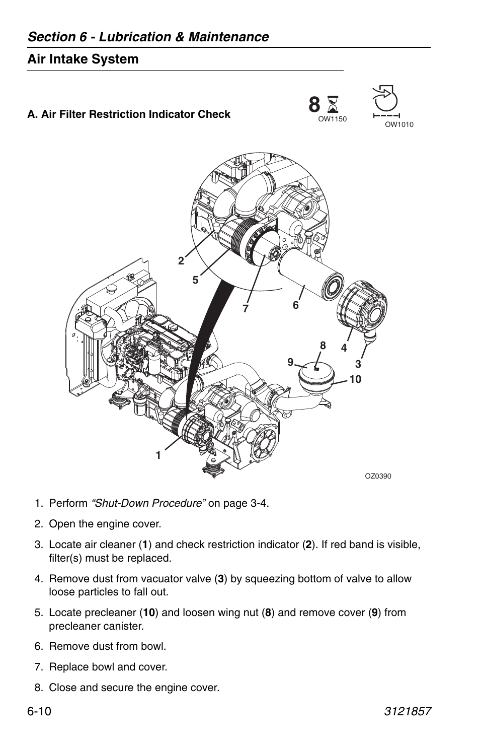 Air intake system, Air intake system -10 | JLG 4017 Operator Manual User Manual | Page 102 / 120