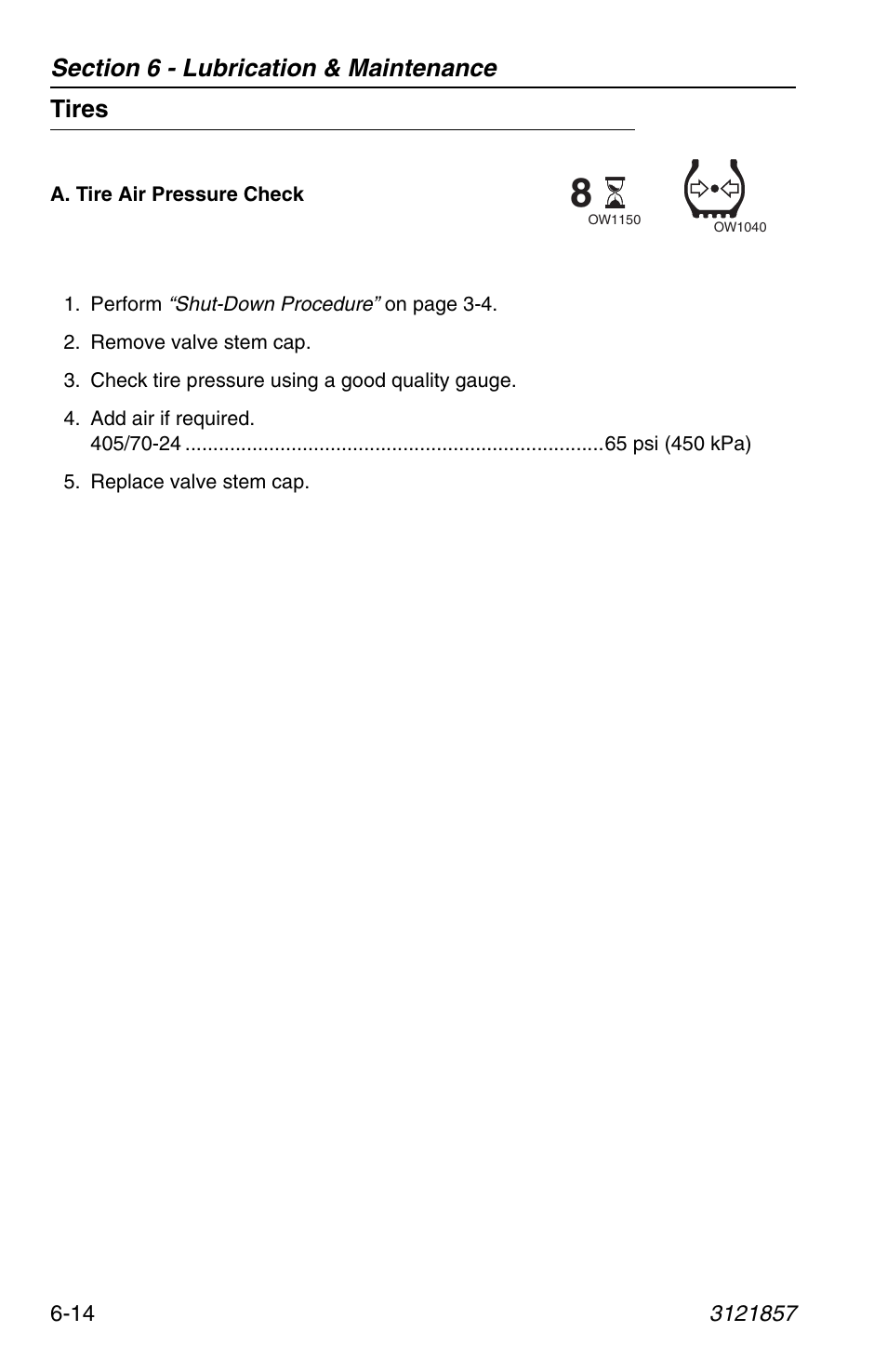 Tires, Tires -14 | JLG 4017 Operator Manual User Manual | Page 106 / 120