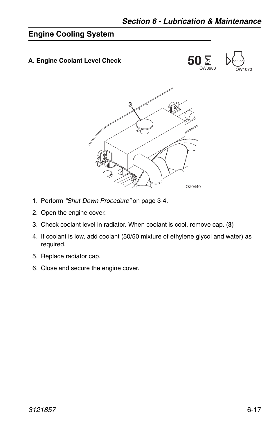 Engine cooling system, Engine cooling system -17 | JLG 4017 Operator Manual User Manual | Page 109 / 120