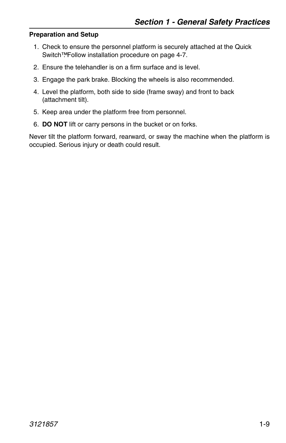 JLG 4017 Operator Manual User Manual | Page 19 / 120
