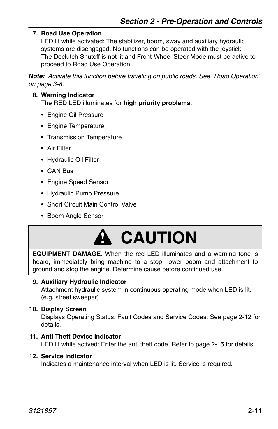 Caution | JLG 4017 Operator Manual User Manual | Page 35 / 120