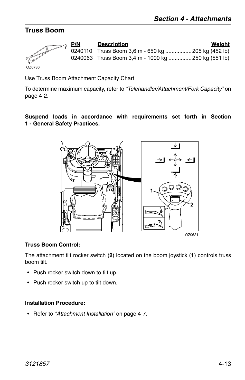 Truss boom, Truss boom -13 | JLG 4017 Operator Manual User Manual | Page 79 / 120