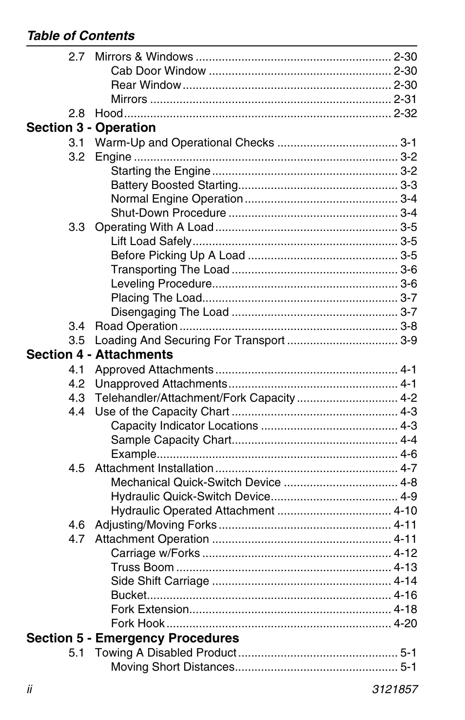 JLG 4017 Operator Manual User Manual | Page 8 / 120