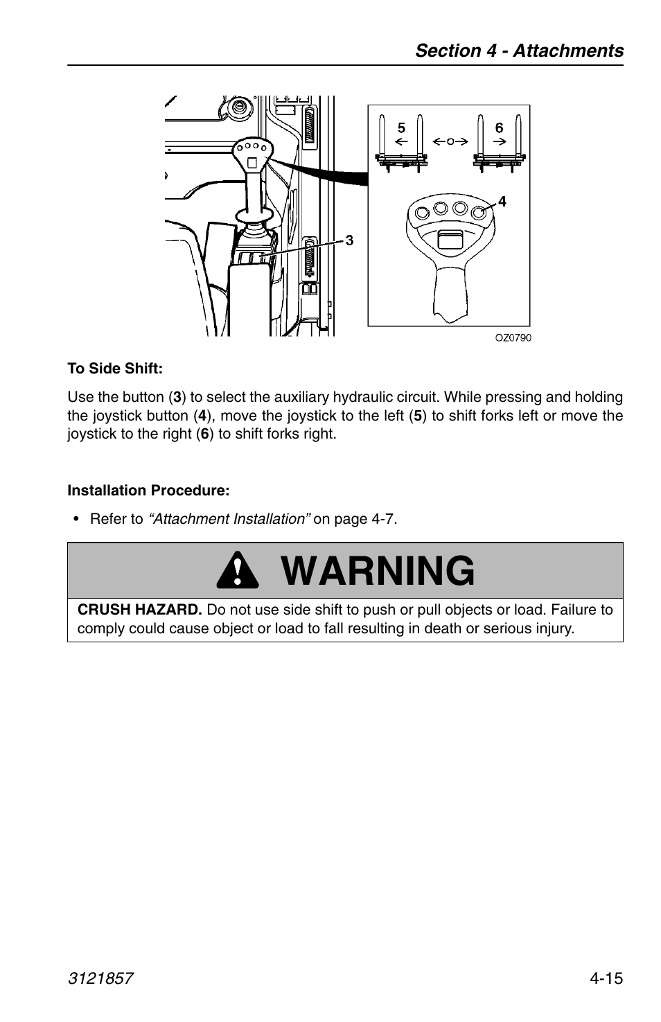 Warning | JLG 4017 Operator Manual User Manual | Page 81 / 120