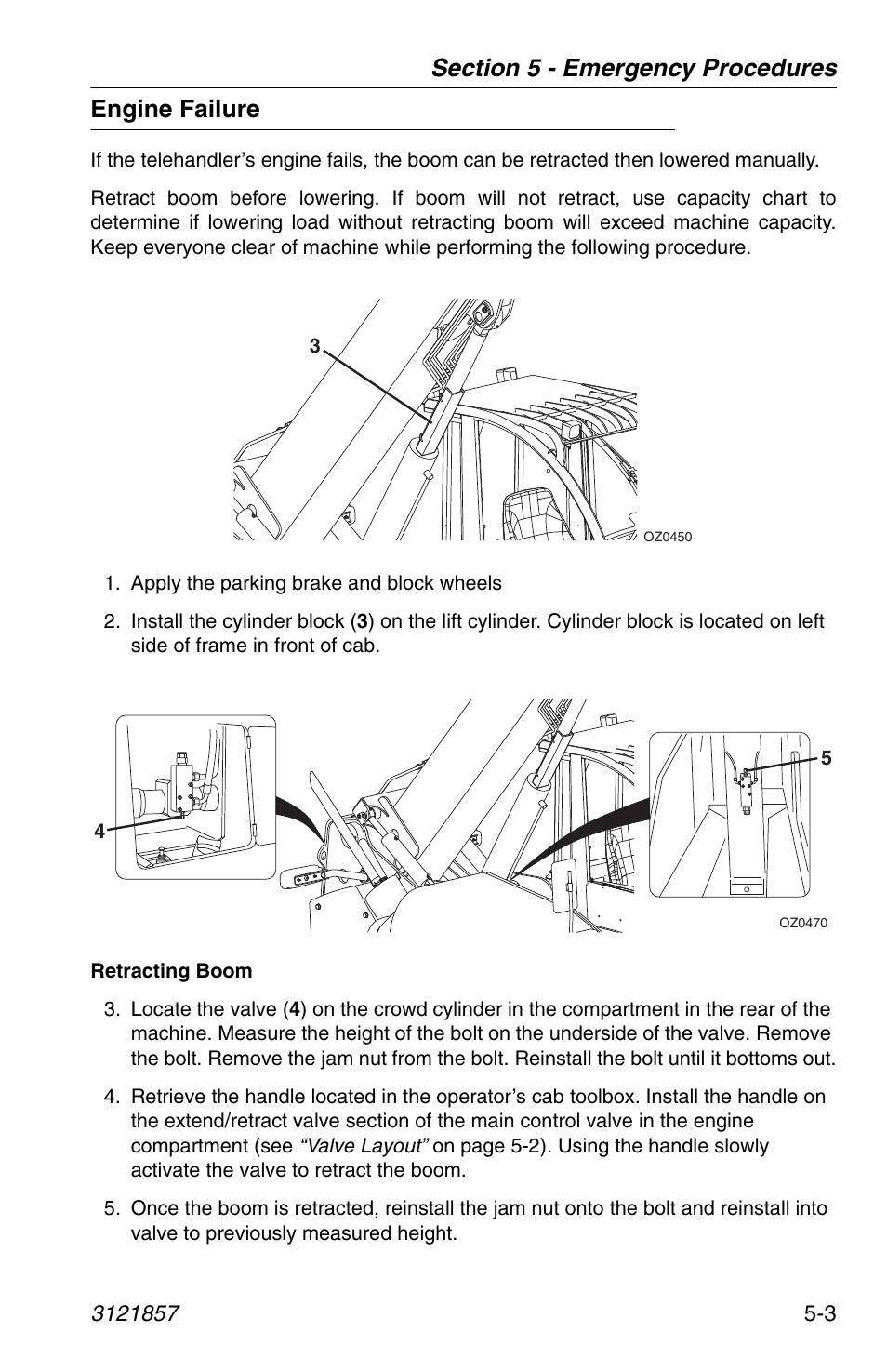 Engine failure, Engine failure -3 | JLG 4017 Operator Manual User Manual | Page 89 / 120