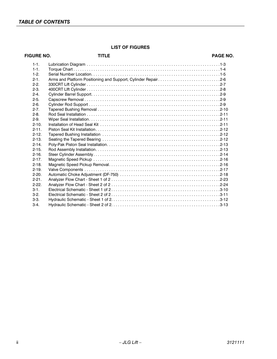 JLG 400CRT ANSI Service Manual User Manual | Page 6 / 58