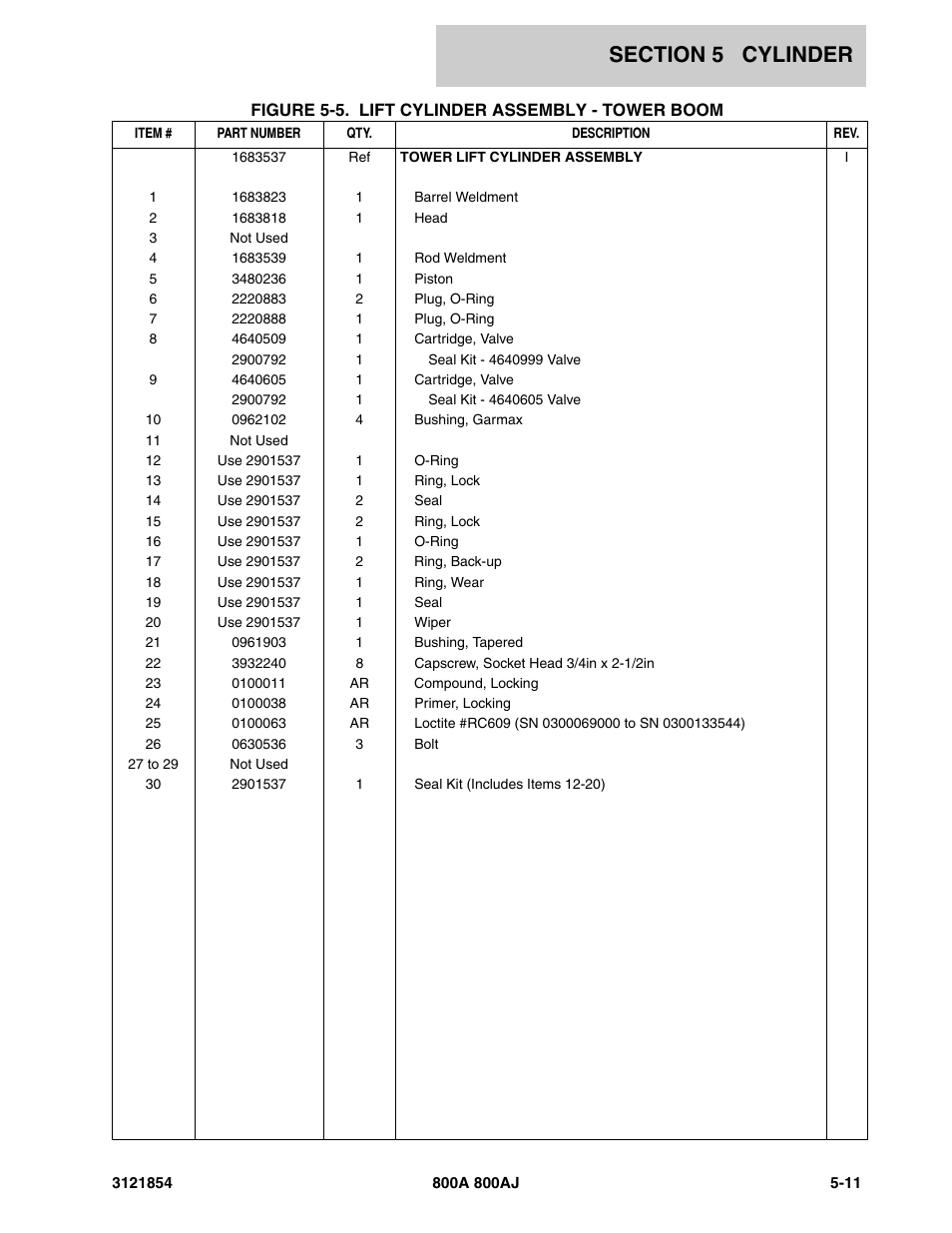 JLG 800A_AJ Parts Manual User Manual | Page 229 / 350