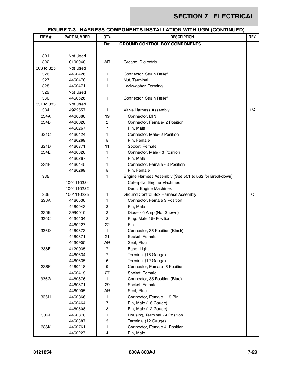 JLG 800A_AJ Parts Manual User Manual | Page 305 / 350