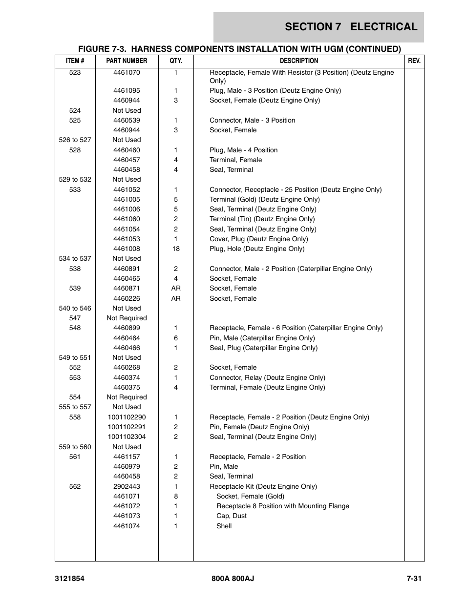 JLG 800A_AJ Parts Manual User Manual | Page 307 / 350
