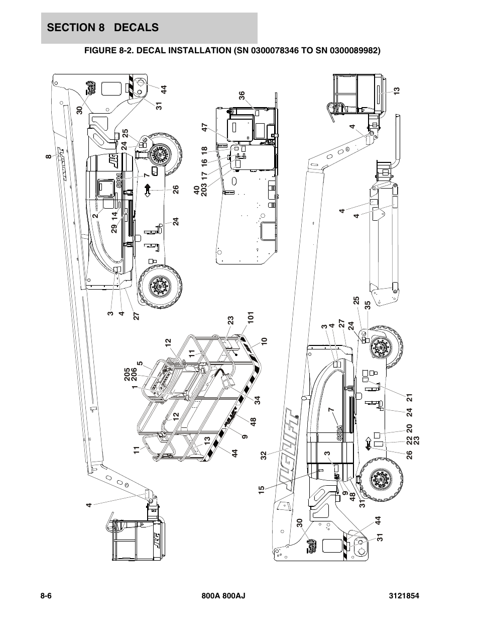 JLG 800A_AJ Parts Manual User Manual | Page 322 / 350