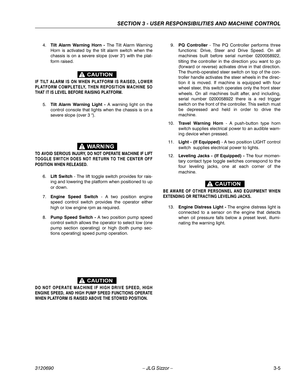 JLG 40RTS ANSI Operator Manual User Manual | Page 31 / 50