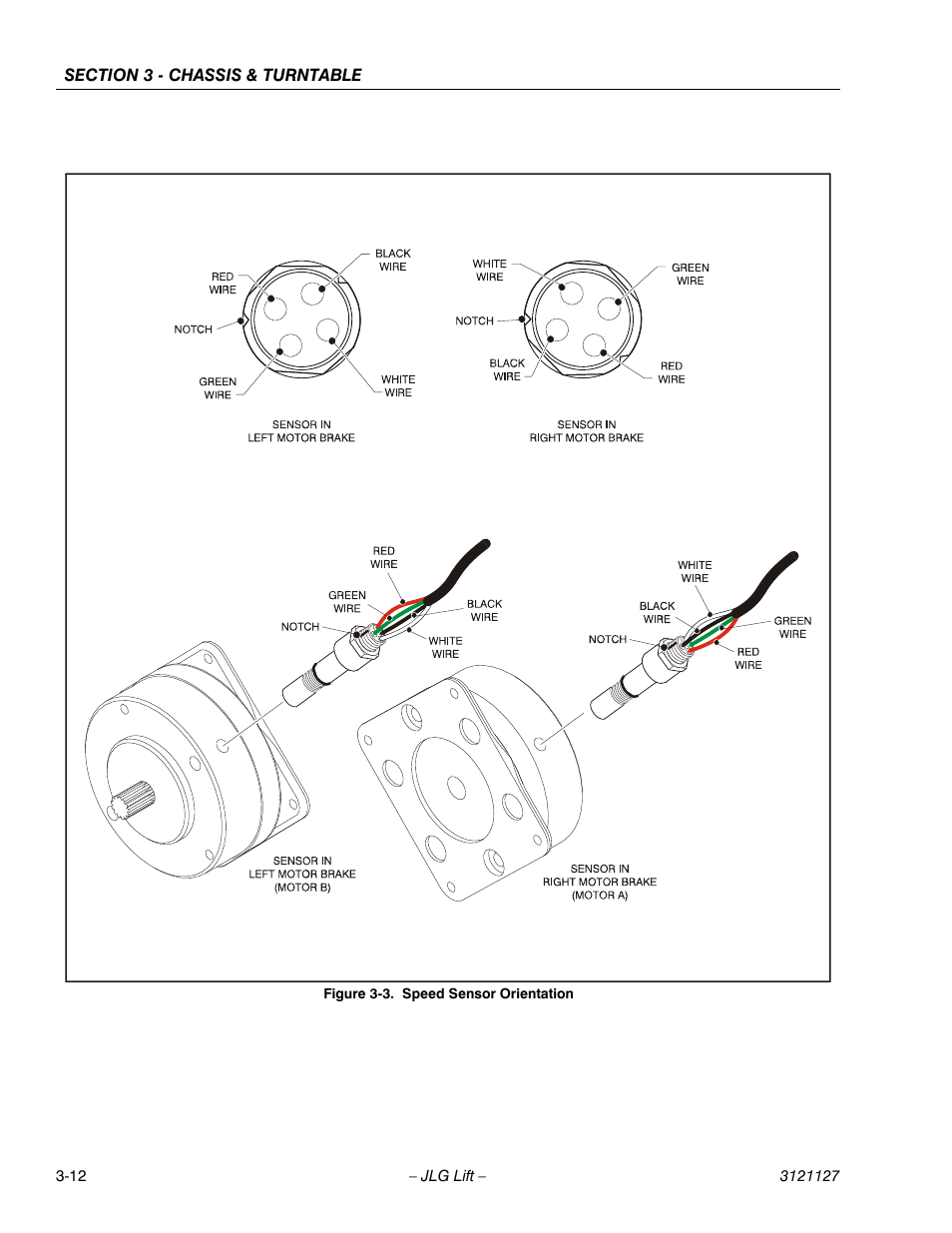 Speed sensor orientation -12 | JLG M450 ANSI Service Manual User Manual | Page 52 / 258
