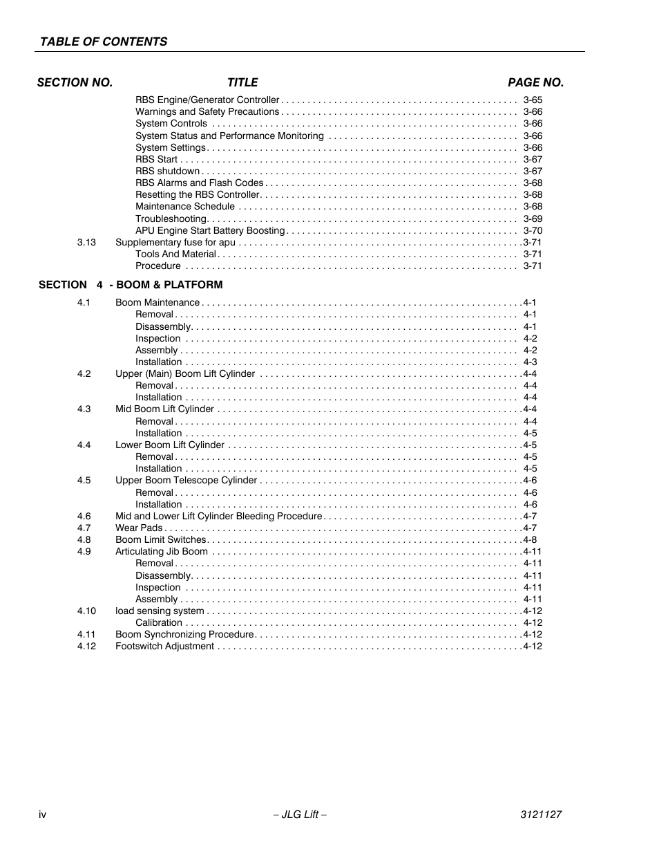 JLG M450 ANSI Service Manual User Manual | Page 8 / 258