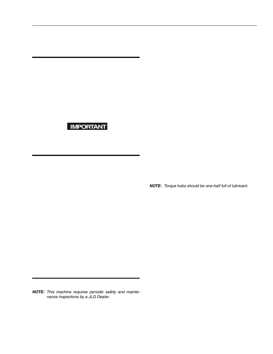 Important | JLG 3969electric ANSI Operator Manual User Manual | Page 15 / 44