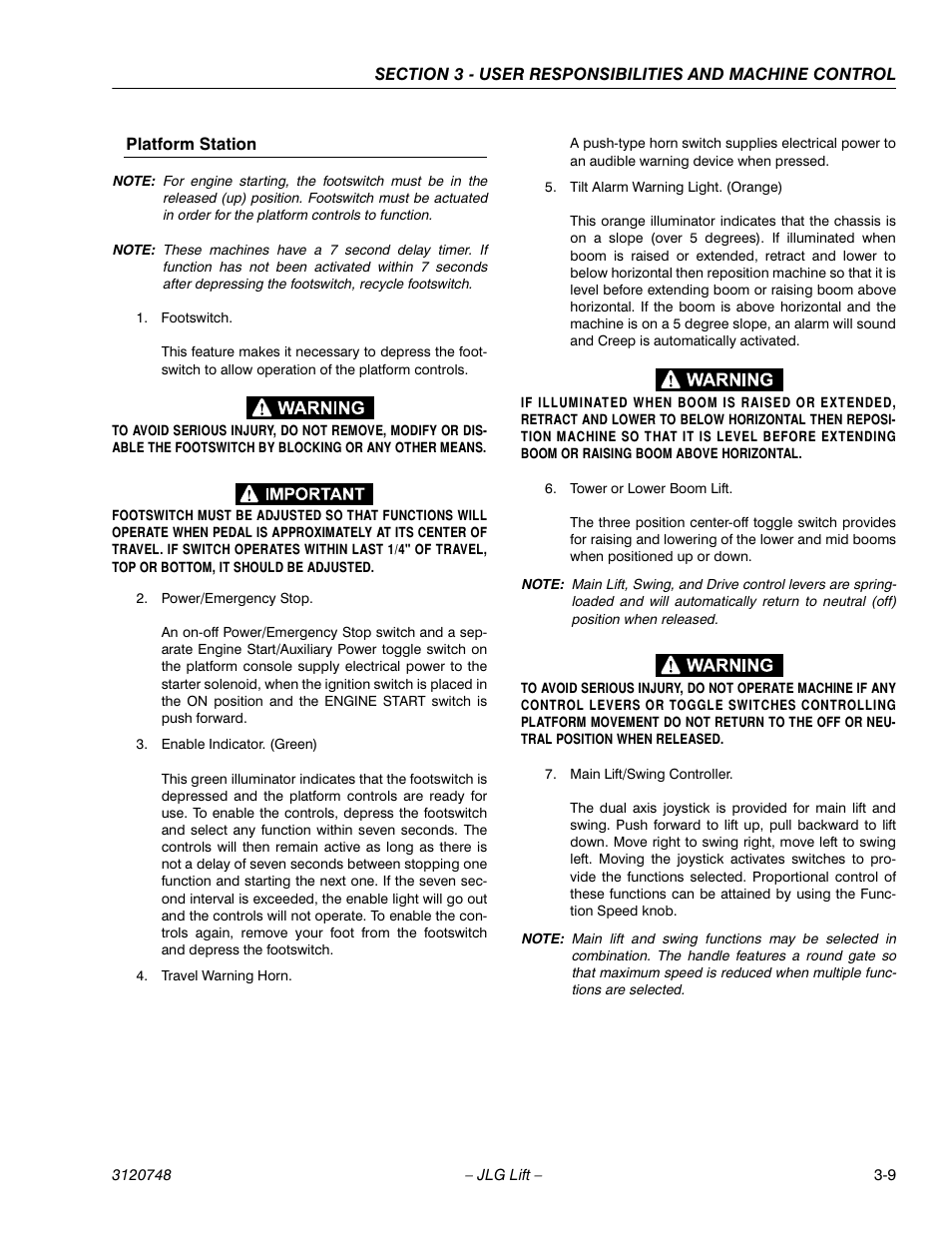 JLG 450AJ ANSI Operator Manual User Manual | Page 39 / 70