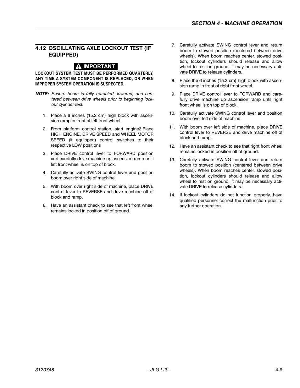 JLG 450AJ ANSI Operator Manual User Manual | Page 57 / 70