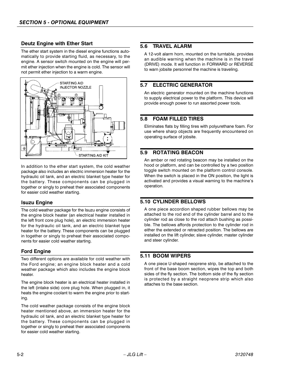 JLG 450AJ ANSI Operator Manual User Manual | Page 60 / 70