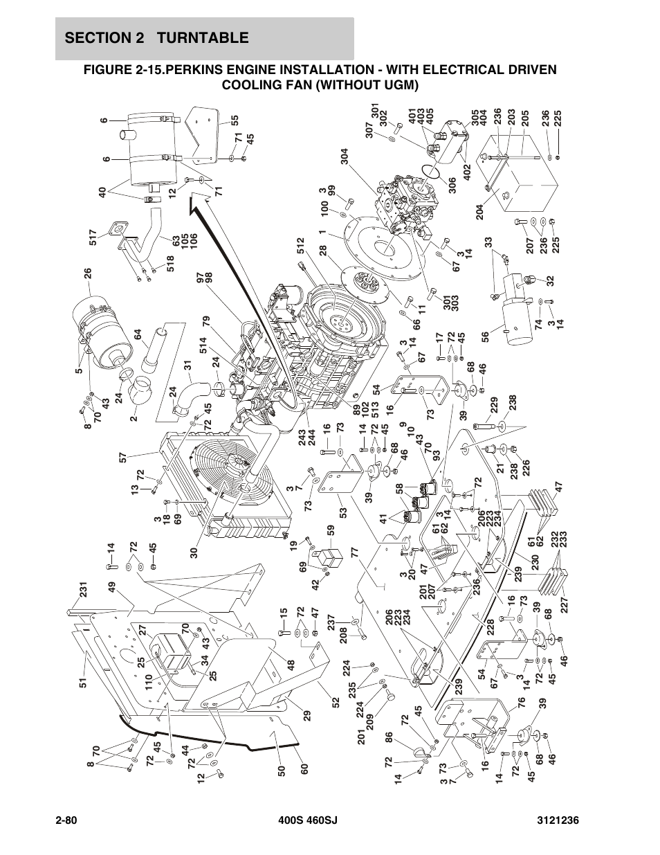 Cooling fan (without ugm) -80 | JLG 460SJ Parts Manual User Manual | Page 142 / 430