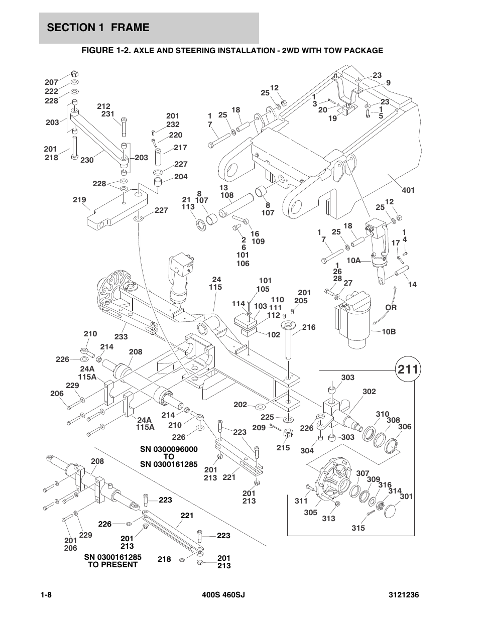Axle a | JLG 460SJ Parts Manual User Manual | Page 16 / 430
