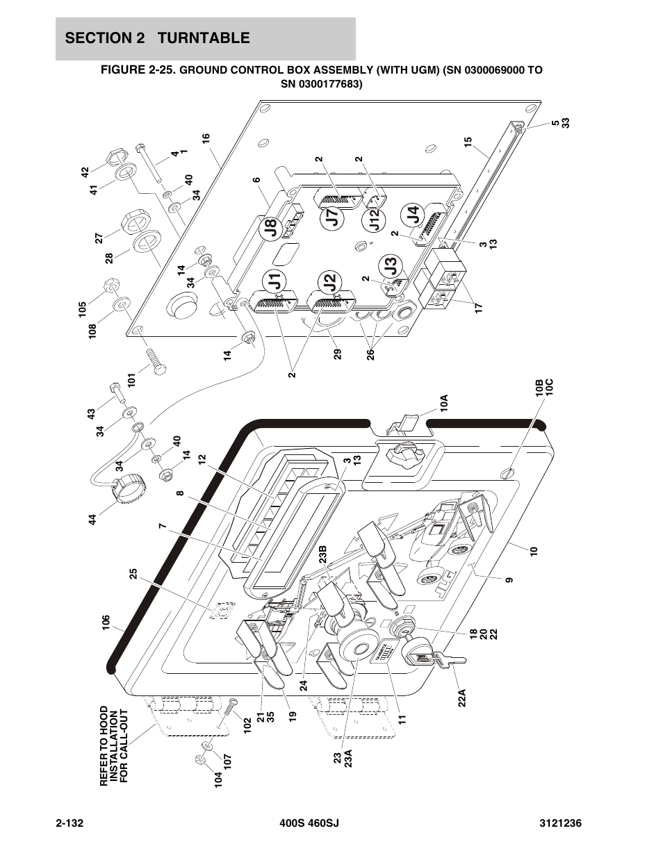 Sn 0300177683) -132 | JLG 460SJ Parts Manual User Manual | Page 194 / 430