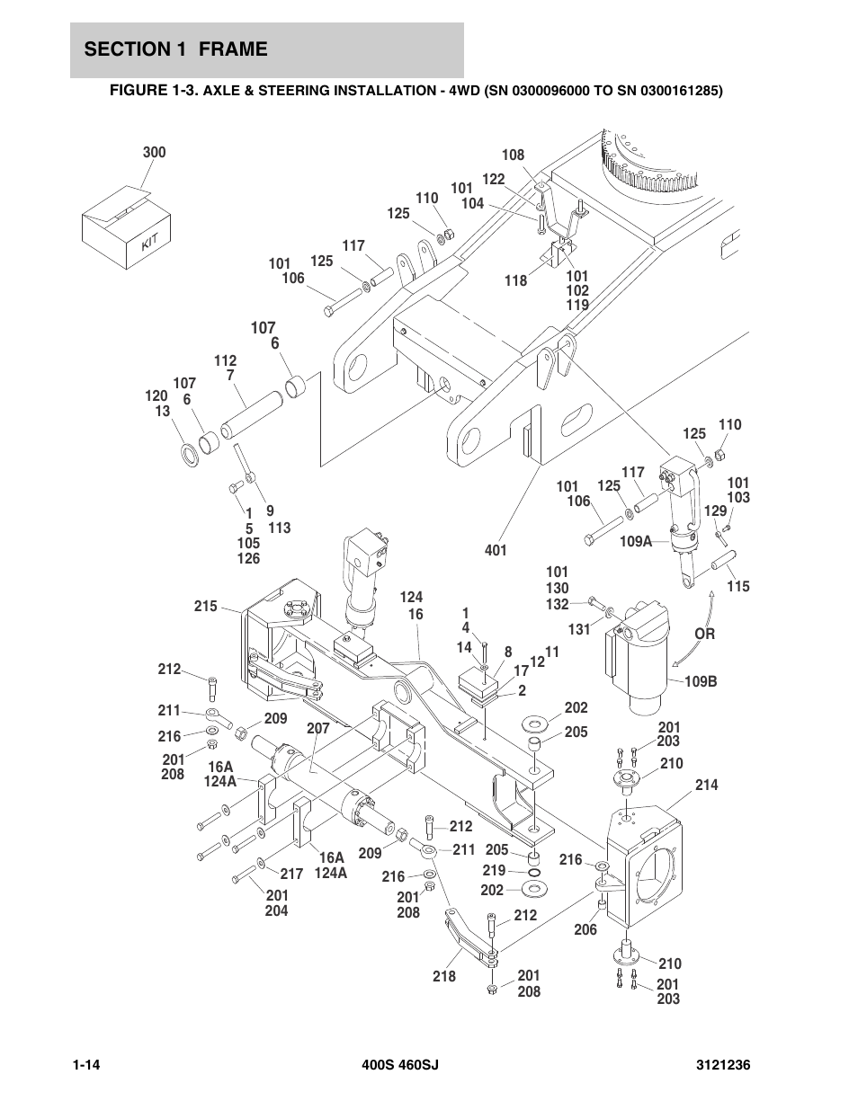 Axle & steering | JLG 460SJ Parts Manual User Manual | Page 22 / 430