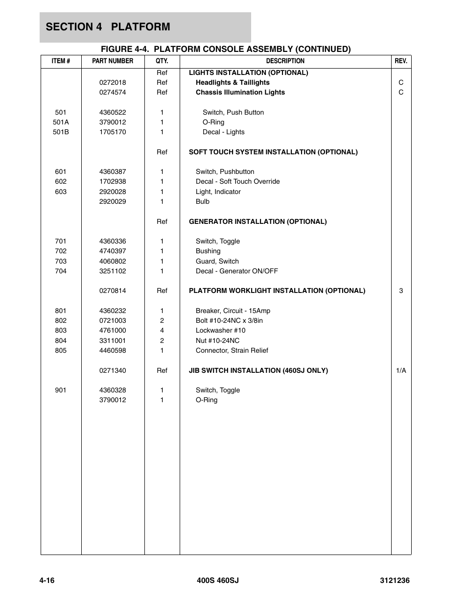 JLG 460SJ Parts Manual User Manual | Page 248 / 430