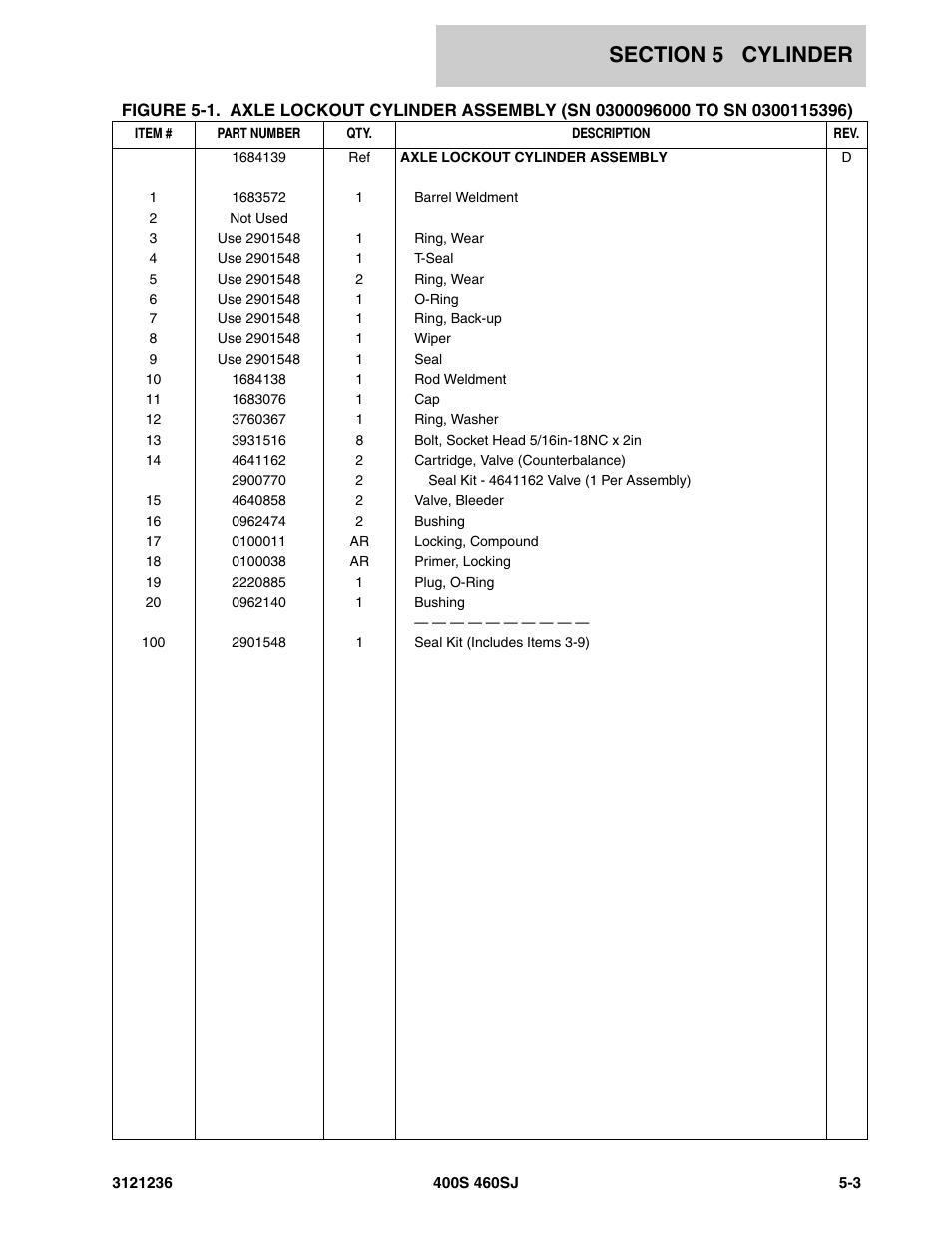 JLG 460SJ Parts Manual User Manual | Page 259 / 430