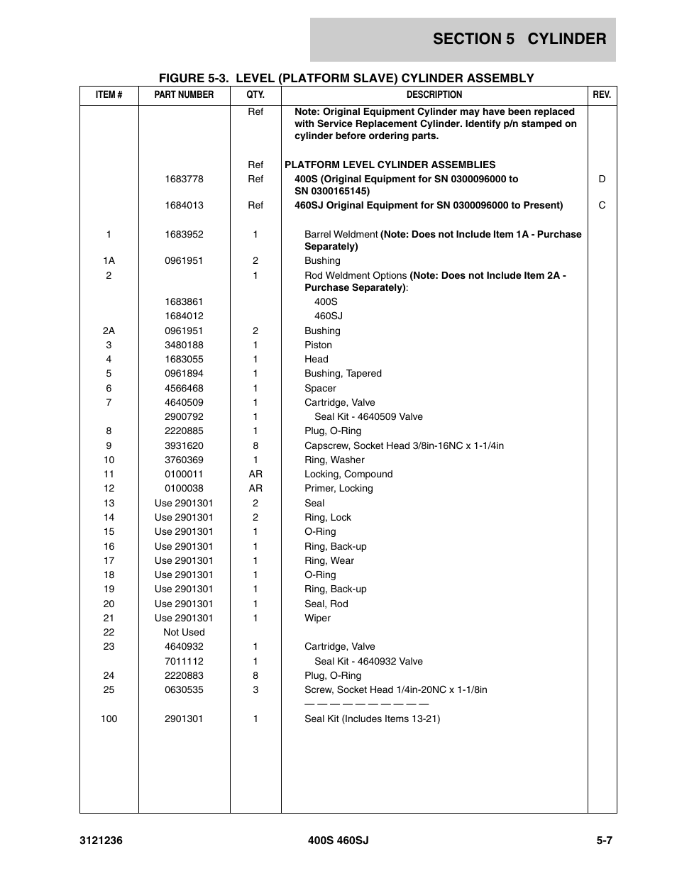 JLG 460SJ Parts Manual User Manual | Page 263 / 430