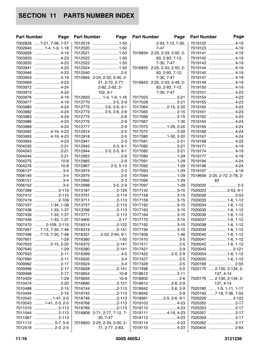 JLG 460SJ Parts Manual User Manual | Page 426 / 430