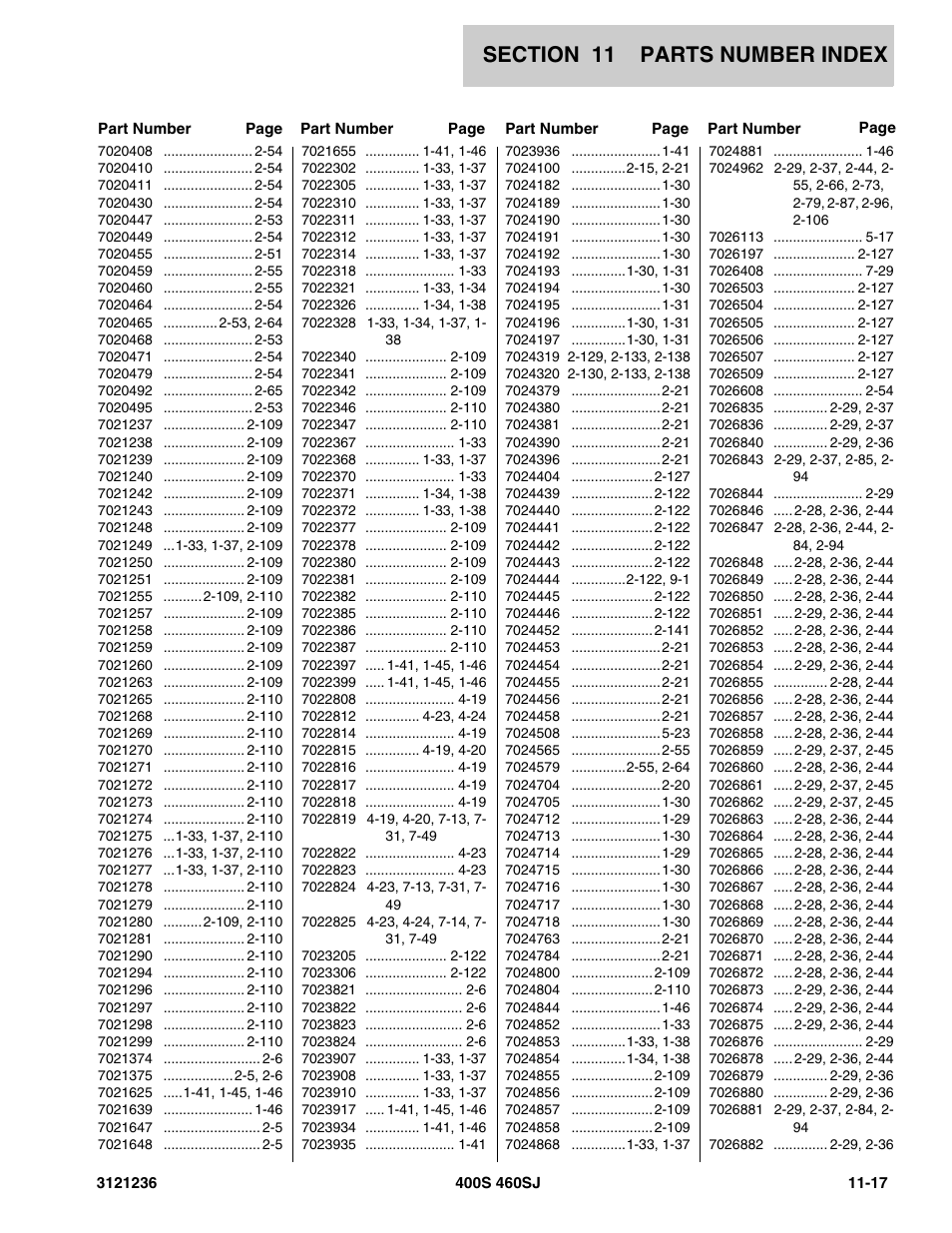 JLG 460SJ Parts Manual User Manual | Page 427 / 430