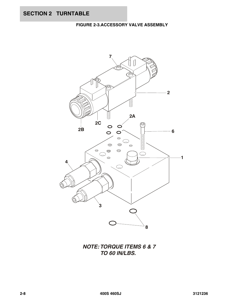 Figure 2-3. accessory valve assembly | JLG 460SJ Parts Manual User Manual | Page 70 / 430