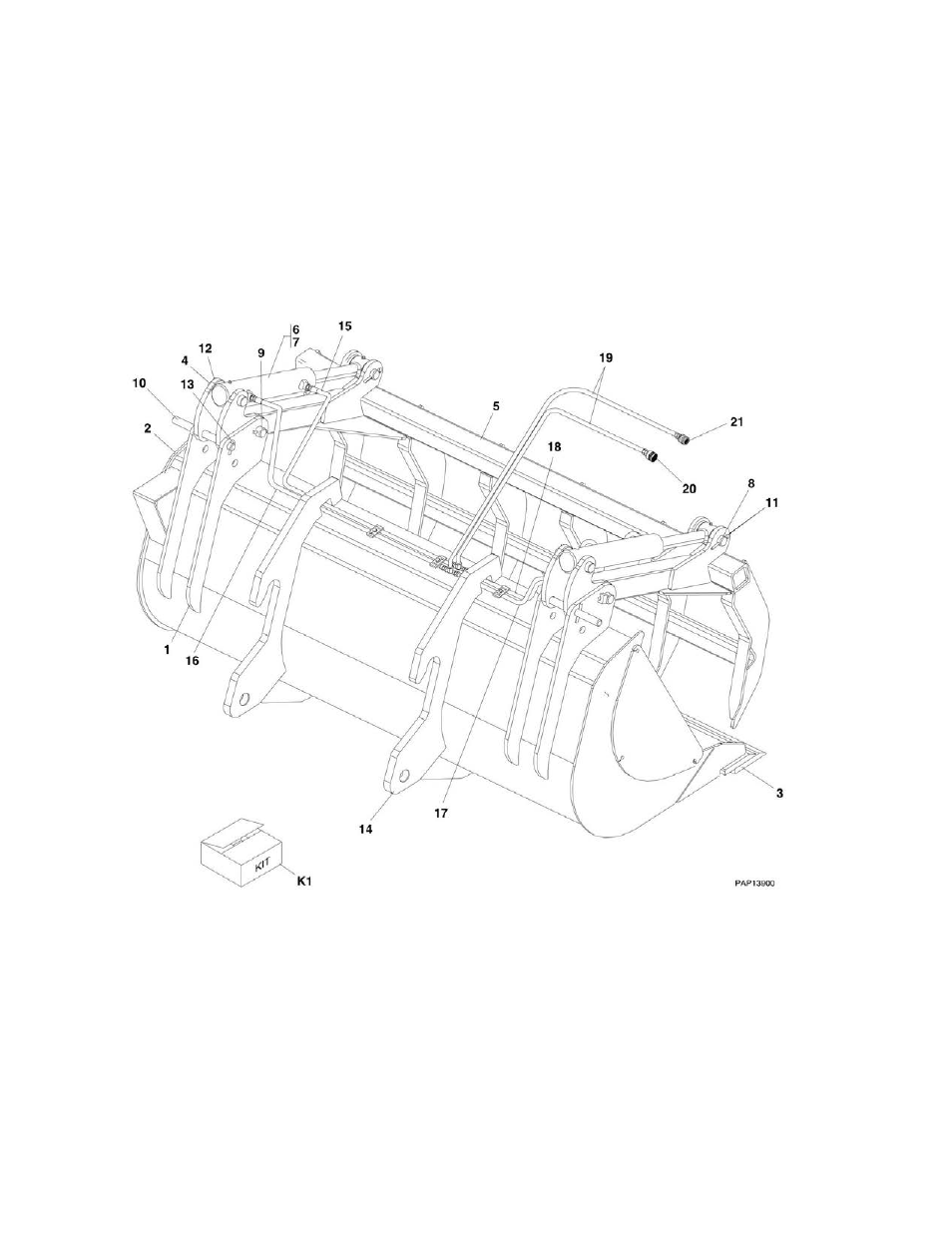Figure 3-13. manure bucket | JLG 4017PS Parts Manual User Manual | Page 128 / 596