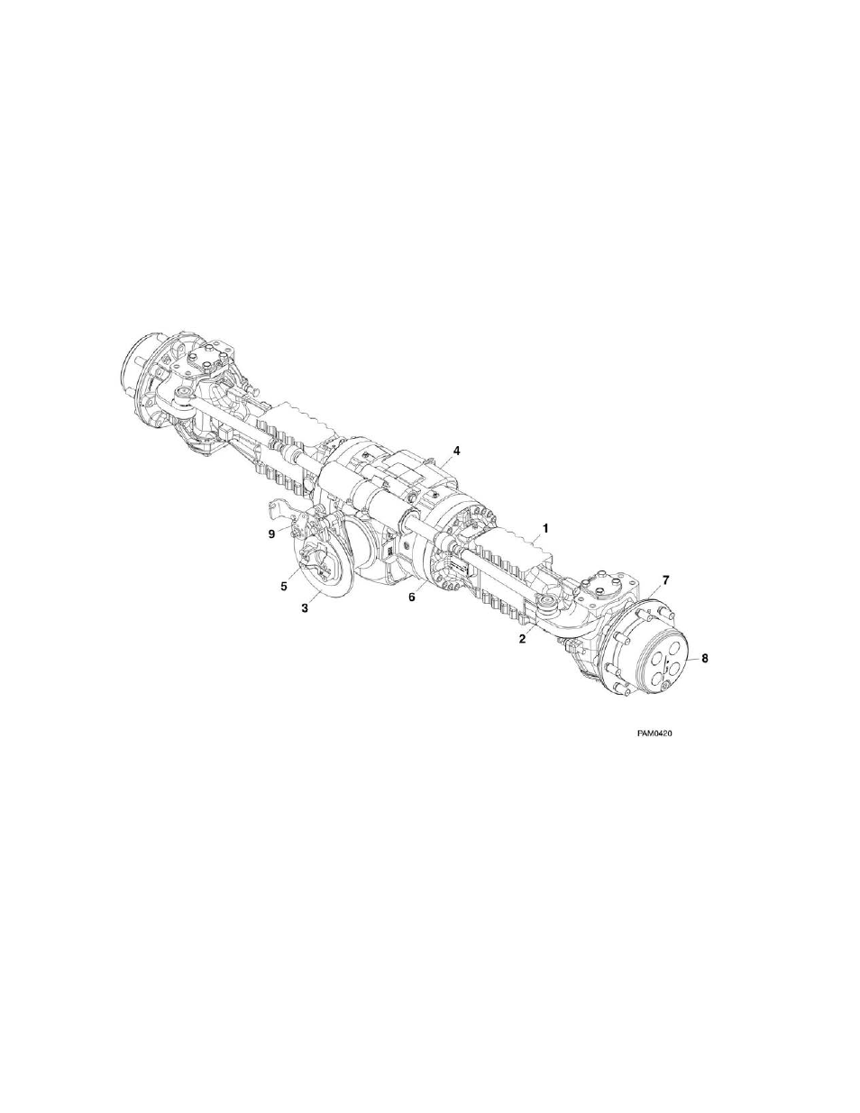 Figure 5-2. front axle assembly | JLG 4017PS Parts Manual User Manual | Page 170 / 596