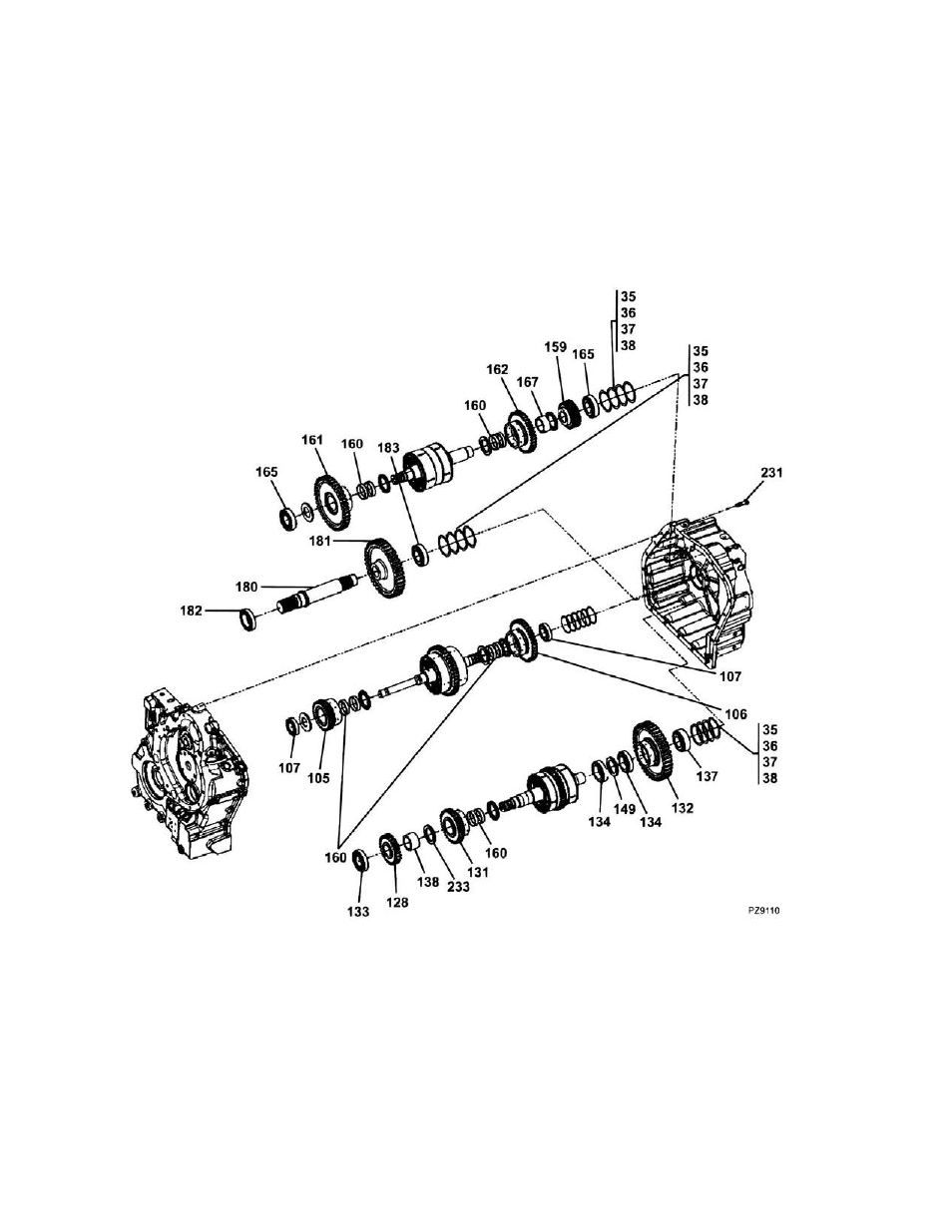 Figure 5-24. gears and bearings | JLG 4017PS Parts Manual User Manual | Page 214 / 596