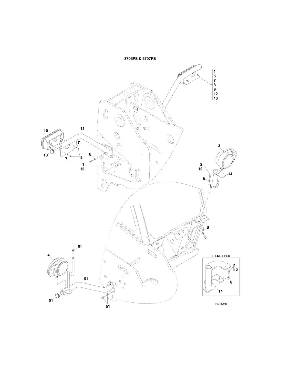 Figure 10-6. driving lights | JLG 4017PS Parts Manual User Manual | Page 498 / 596