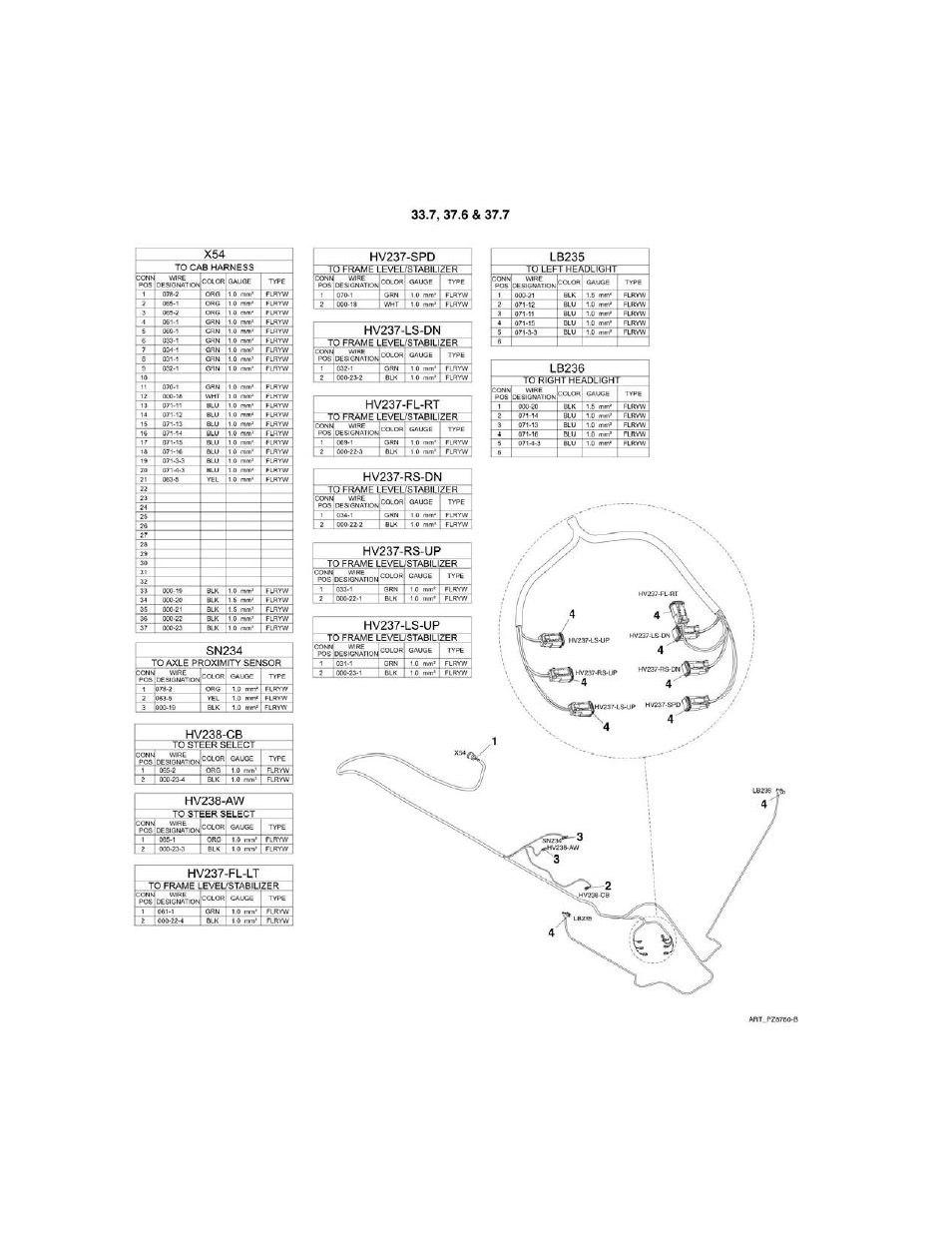 Figure 10-15. front frame harness | JLG 4017PS Parts Manual User Manual | Page 528 / 596