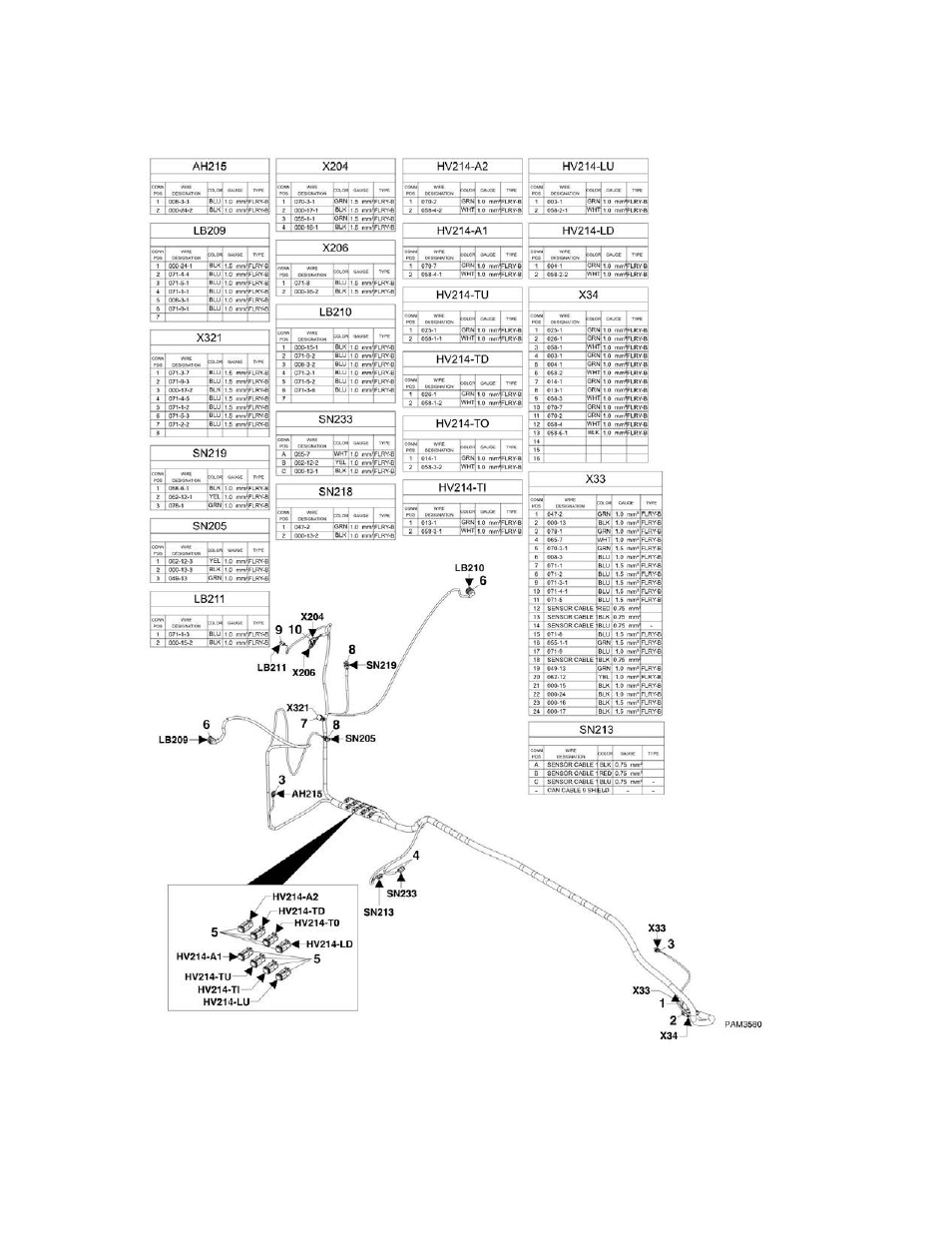Figure 10-16. rear frame harness | JLG 4017PS Parts Manual User Manual | Page 530 / 596