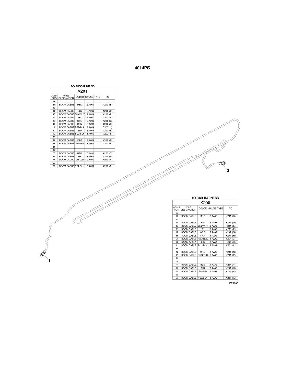 Figure 10-29. platform boom harness | JLG 4017PS Parts Manual User Manual | Page 556 / 596