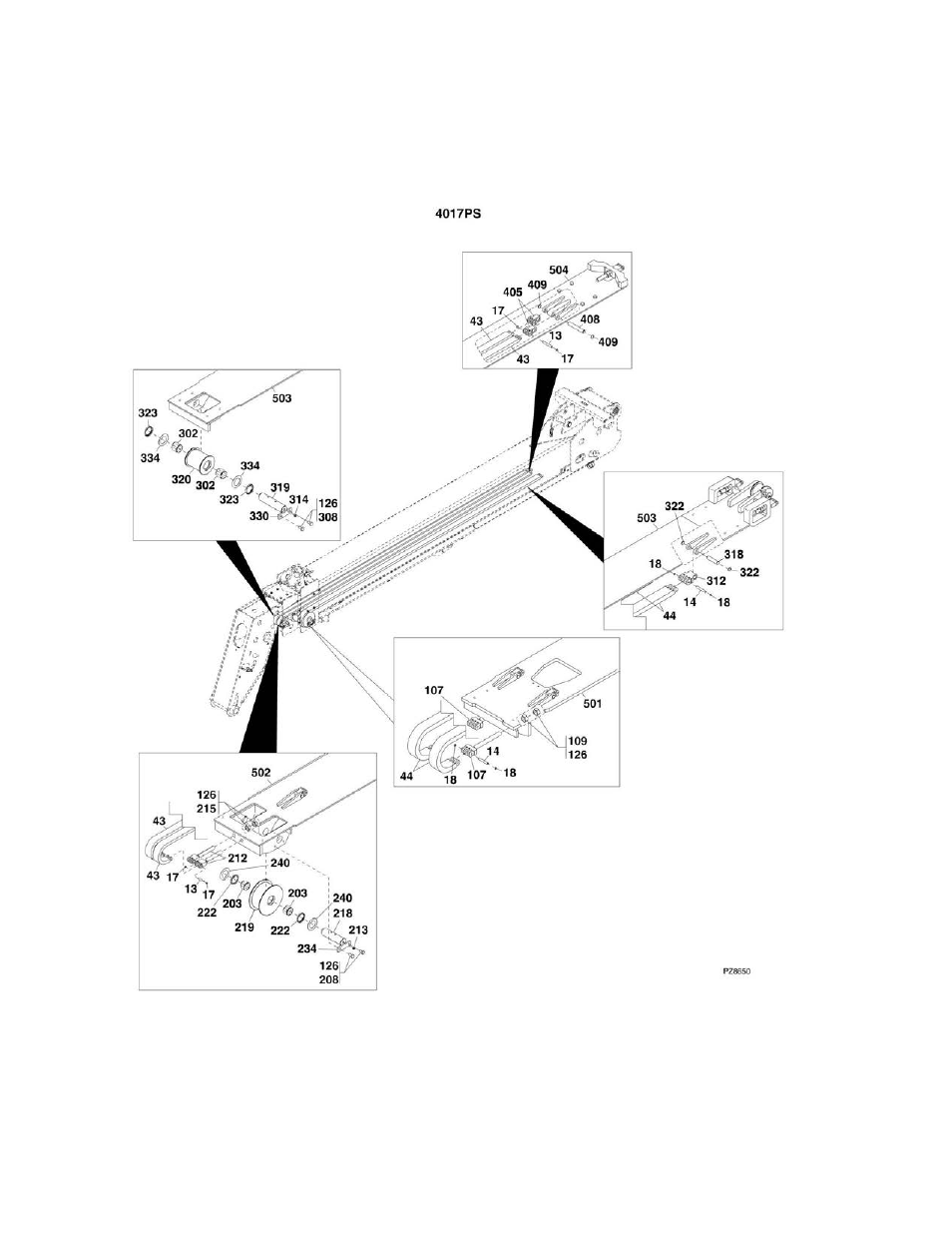 Figure 2-14. extend chains | JLG 4017PS Parts Manual User Manual | Page 70 / 596