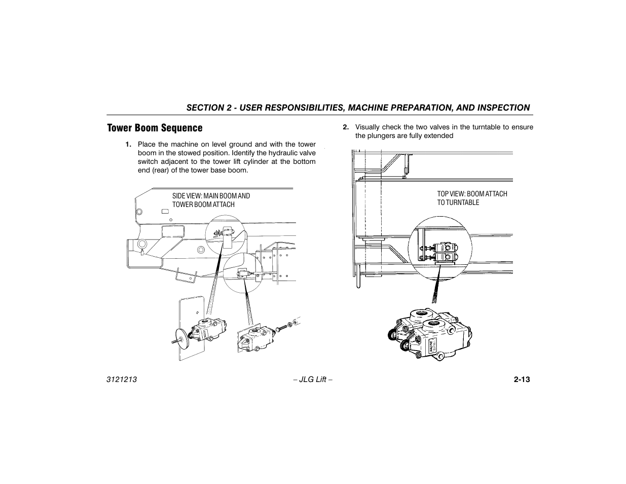 Tower boom sequence, Tower boom sequence -13 | JLG 150HAX Operator Manual User Manual | Page 33 / 110