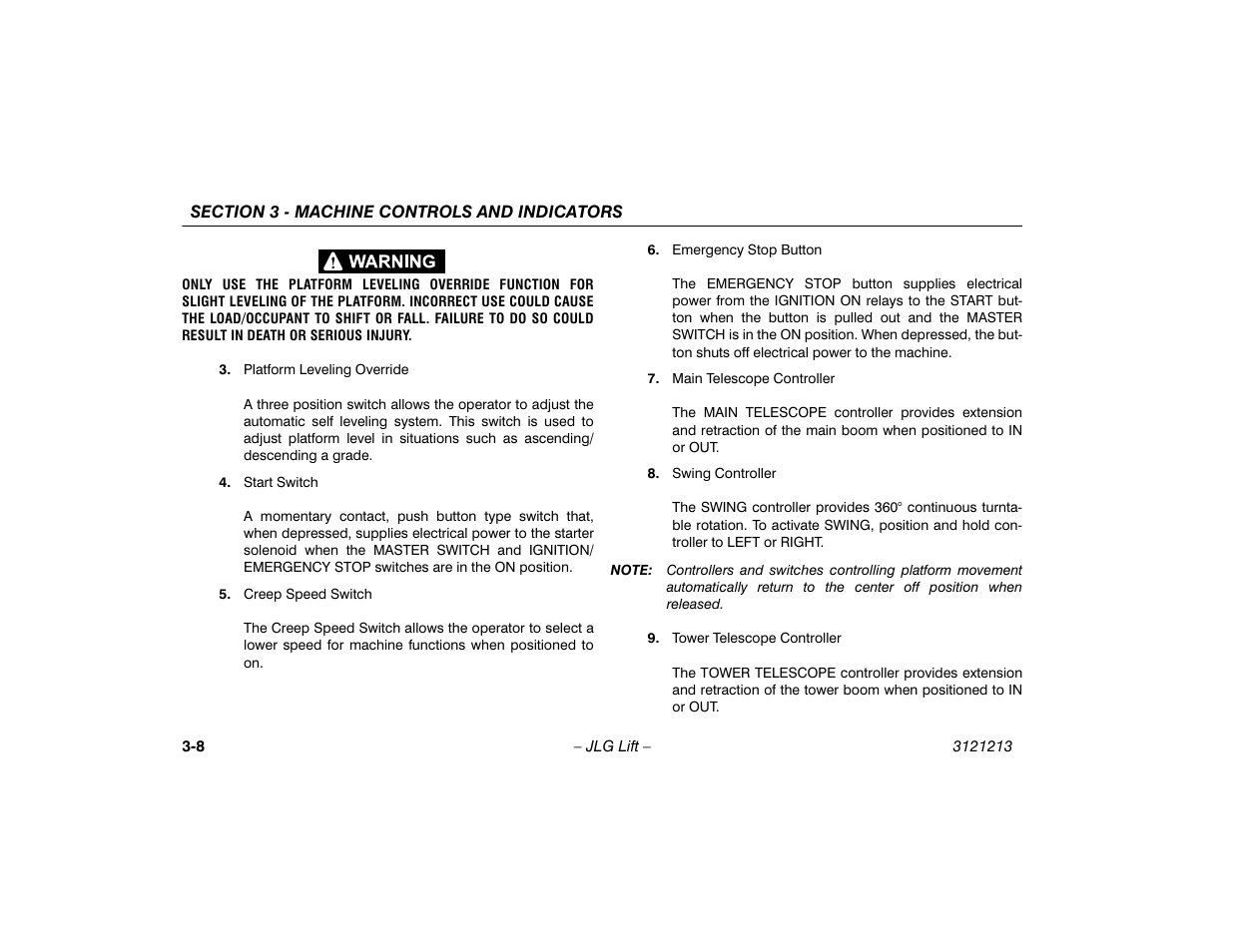 JLG 150HAX Operator Manual User Manual | Page 44 / 110