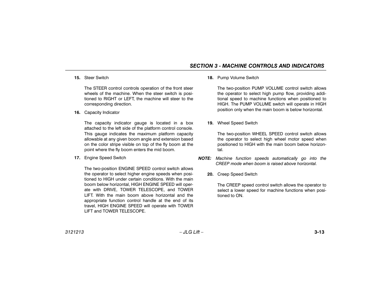 JLG 150HAX Operator Manual User Manual | Page 49 / 110
