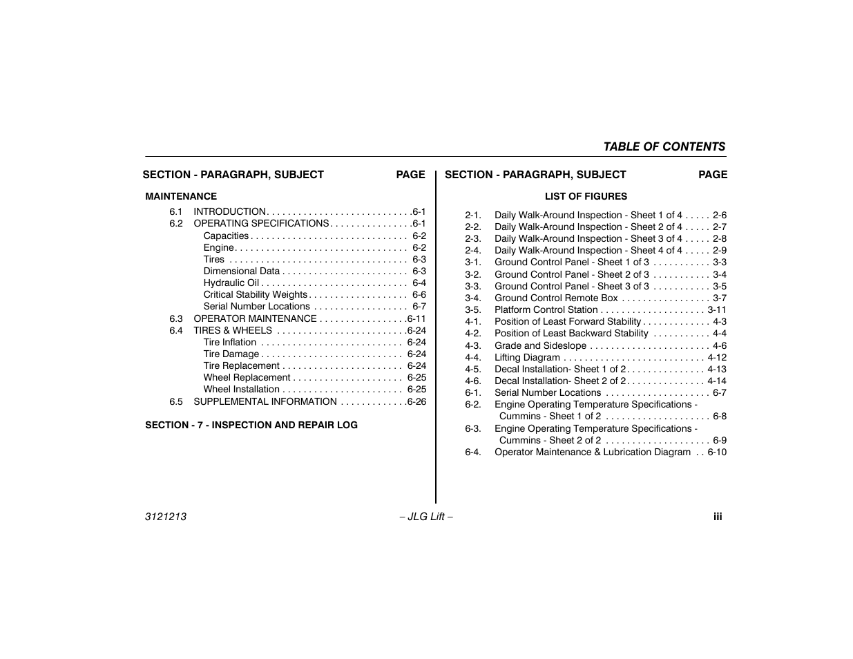 JLG 150HAX Operator Manual User Manual | Page 9 / 110