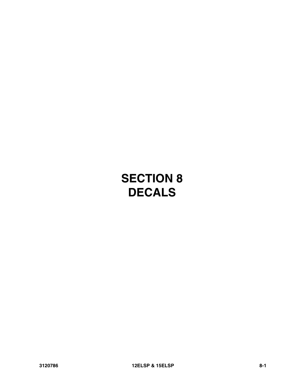 JLG 15ELSP User Manual | Page 67 / 78